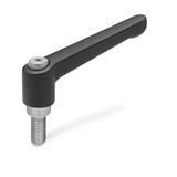 Ganter Normelemente GN 300.1-78-M10-63-SW verstelbare klemhendel