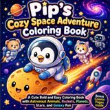 Pip's Cozy Space Adventure Coloring Book