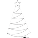 LIVARNO Sapin de Noël LED, avec ventouse, 125 LED, pour intérieur et extérieur