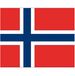 Bellatio Decorations Norway Flag Stickers - 10x - 7 x 10 cm - Countries - Norwegian Flags - Decoration - Party Supplies