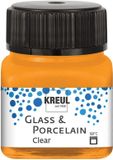 Kreul 16292 Glas/porselein verf op waterbasis, Oranje, 20 ml