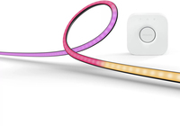 Philips Hue Play Gradient Lightstrip for PC - Smart LED Strip with Bluetooth/Zigbee, Black, Variable Color, 2200-6500K, 15W, 90.5cm, Starter Kit