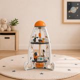 Maxx Kidz Houten Speelgoed Raket – Ruimtevaart Speelset met Astronauten en Accessoires – Voor Kinderen vanaf 3 jaar