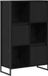 vidaXL Bibliothèque Chêne Noir Bois Composite 108,5 cm