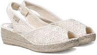 Toni Pons Espadrilles met open neus en sleehak van jute