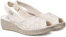 Toni Pons Espadrilles met open neus en sleehak van jute
