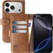 Rosso Element Book Case Wallet Bruin Geschikt voor Apple iPhone 17 Pro