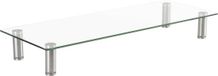 SpeaKa Professional Monitorstandaard Hoogte: 75 tot 90 mm Transparant