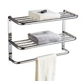 LUANT 30 inch badkamerplank 3-laags wandmontagerek met handdoekstangen, extra lang