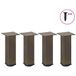 VidaXL Salontafelpoten 4 stuks Metaal Chroom 440 mm