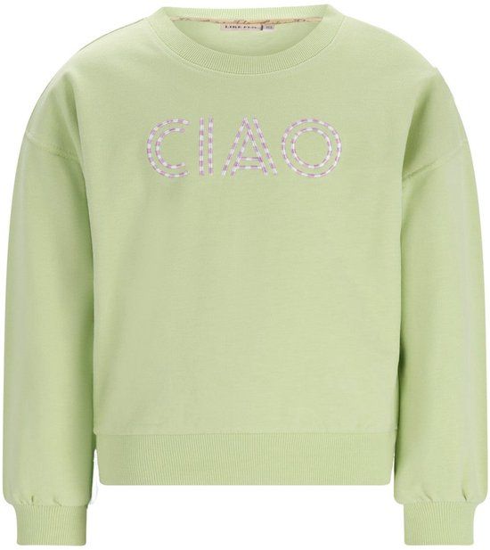 Like Flo Donnie Flo girls oversized sweater Pistache Maat 134-140