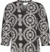 ICHI - IXMENEKA MS - Dames - Blouse - Viscose - Maat 36 - Zwart - Paisley