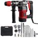 StarTech Elektrische boorhamer - breekhamer - 2000 W - 3 standen - veiligheidskoppeling - trillingsreductie - rood