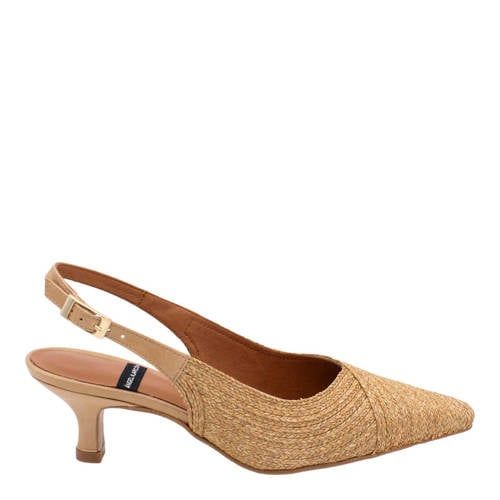 Angel Alarcon Cordela rieten pumps met gevlochten naturel