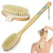 Brosse naturelle pour le soin du corps avec long manche