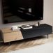FineBuy meuble bas 150 cm marron meuble TV meuble bas meuble TV salon moderne