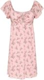 ONLY Jurk ONLDUA Midi-jurk Lilac Pâle Fleurie Manches Courtes Col en V L
