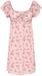 ONLY Jurk ONLDUA Midi-jurk Lilac Pâle Fleurie Manches Courtes Col en V L
