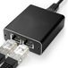 Skoov Internet Splitter 1 in 2 out - Netwerk Switch met 2 Poorten - 1000Mbps - RJ45, Cat5, Cat6, LAN, UTP, Ethernet splitter - Adapter - Zwart
