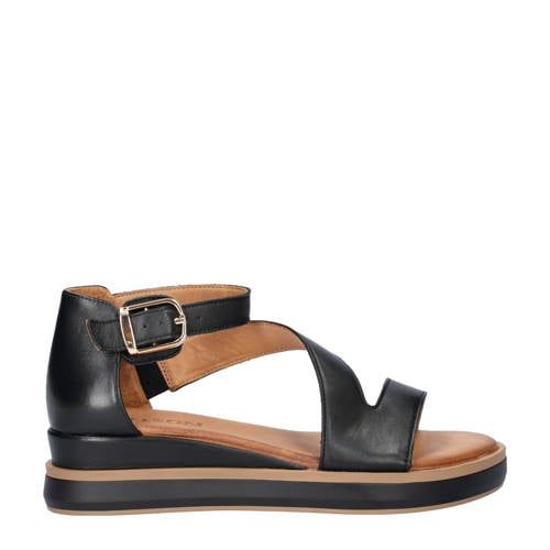 Nelson leren sandalen zwart