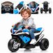 BMW HP4 Mini Moto électrique pour enfants 7.4V - 2 à 5 ans – Véhicule à batterie sous licence officielle avec batterie au lithium et démarrage progressif – Vélo à deux roues avec siège en cuir, roues latérales et éclairage LED – Bleu