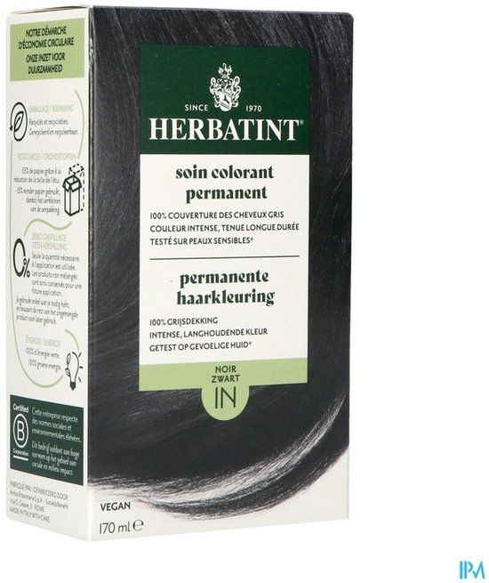 Herbatint Haarverf 1N Zwart 170 ml