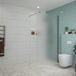 FortiFura Galeria inloopdouche - 110x200cm - mat glas - wandarm - PVD - geborsteld gunmetal (antraciet)