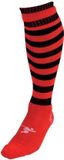 Precision Chaussettes de football Hooped Unisexe Nylon Rouge/noir Taille 40-44