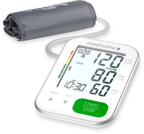 Medisana BU 572 Connect Bovenarm Automatische Bloeddrukmeter - Grijs/Wit