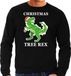 Bellatio Decorations Shoppartners Bv Kersttrui sweater Christmas tree rex - zwart - voor heren - Kerstkleding - Dinosaurus M