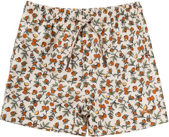 Salted Stories Pommegranate Zwemshorts Mannen Dierenprint White Swan