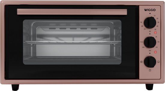 Wiggo WMO-E456(P) - Vrijstaande Mini Oven - Electrisch - 45 liter - 2000 W - Roze