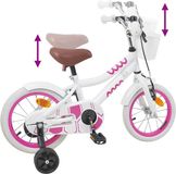 vidaXL Kinderfiets 12 Inch Wit
