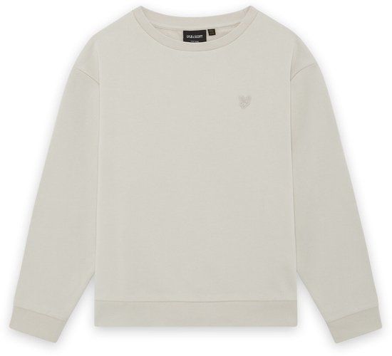 Lyle & Scott Heavy Weight Drop Shoulder Crew Neck Sweater Beige 164/170