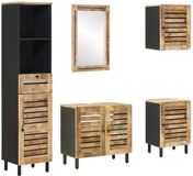 vidaXL Badkamerkastenset 5 st Naturel 38 x 33 x 160 cm