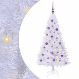 vidaXL - Kunstkerstboom - Lila - 150 cm - PVC en Staal