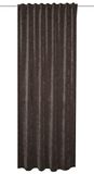 HOMEbasics THERMOCHENILLE WOLLY thermogordijn - met combiband | steen 295 x 135 cm