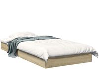 vidaXL - Vloerbedframe - Sonoma - Eiken - 80 x 200 cm - Bewerkt hout