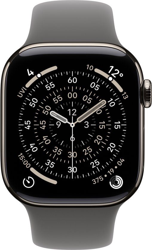 Apple Sportband voor Apple Watch 42 mm Mineraalgrijs Maat M/L