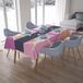 Bonamaison Tafelkleed, Anti-Mold, Sneldrogend, Waterdicht, 100% Polyester Tafellaken, Willekeurig patroon, 140 x 200 Cm - Ontworpen en Vervaardigd in Turkije