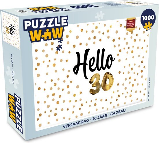 MuchoWow Puzzel Verjaardag - 30 jaar - Cadeau - Legpuzzel - Puzzel 1000 stukjes volwassenen