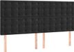 vidaXL Hoofdbord Noir Velours 200x5x118/128 cm