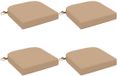 vidaXL - 4-delige zitkussens SOEST - 100% Polyester - Zand
