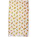 Tropesa Serviette de plage 160 x 90 cm, blanc avec imprimé citron