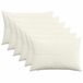 vidaXL - Kussensloop - 6 stuks - ALMELO - Crèmekleurig - 50 x 75 cm - corduroy