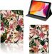 B2Ctelecom Housse pour iPad 10.2 2019 | iPad 10.2 2020 | 10.2 2021 Fleurs