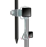Ibenzoa® Sonnenschirmhalter für Balkon und Garten - Metall, Silber