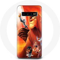 Maniacase Hoesje voor Samsung Galaxy S10 Edge The Lion King Simba en Mufasa