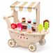Rijoka chariot à glace en bois | Inclus 9 glaces en bois | 41x19x44cm