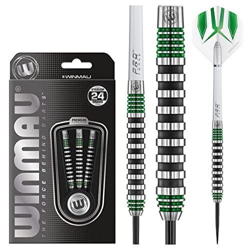 WINMAU Advance 500 Series Groene 24g Stalen Tip Darts Set